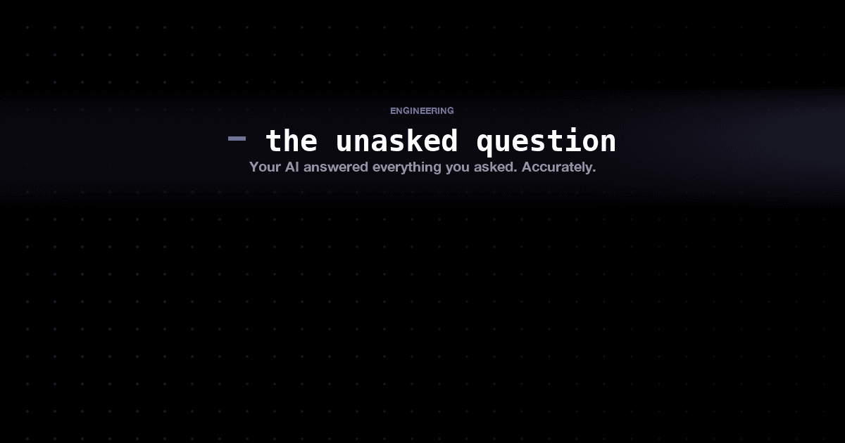 The questions you didn't know to ask your coding tool
