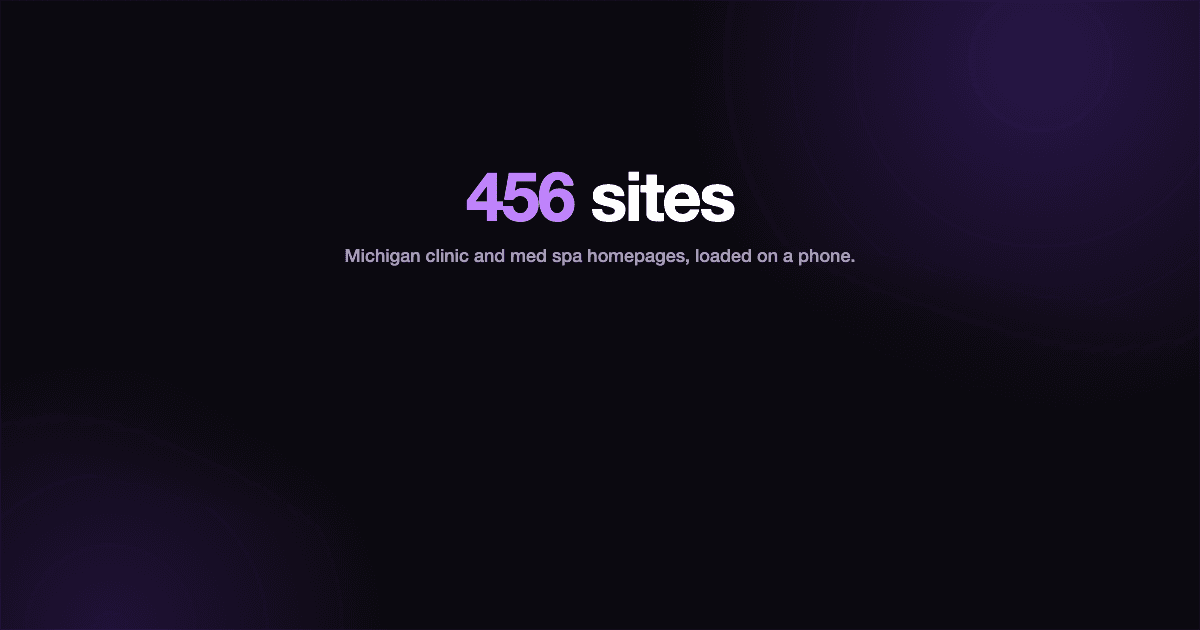 What I Found Auditing 456 Michigan Wellness Websites