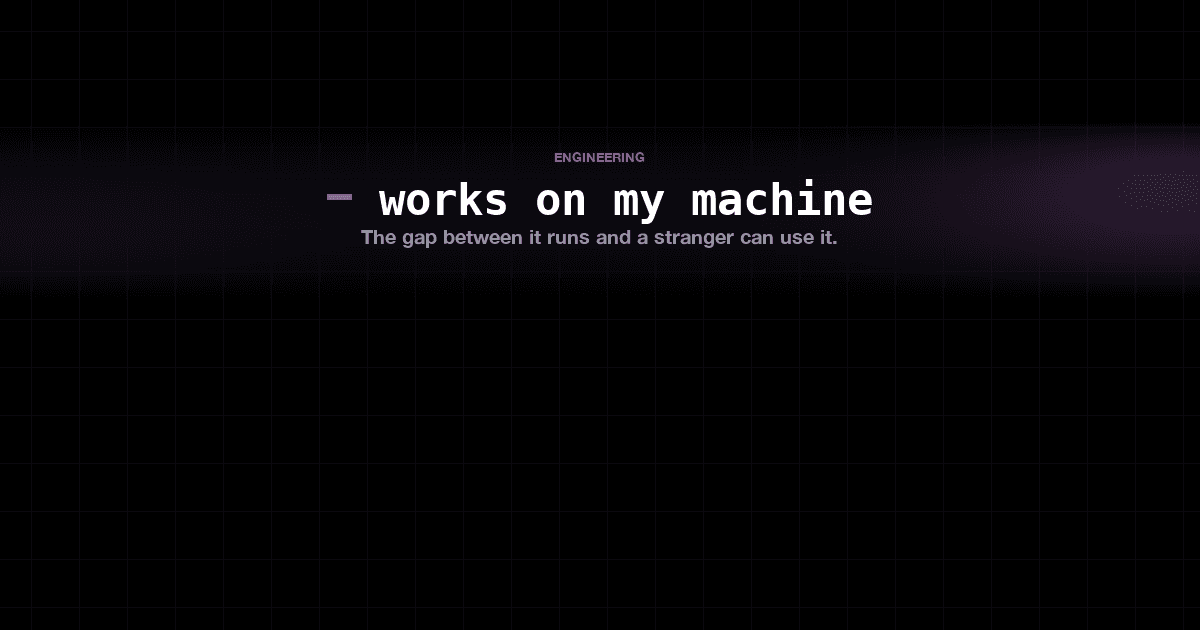 Your AI app runs on your laptop. That's the easy part.